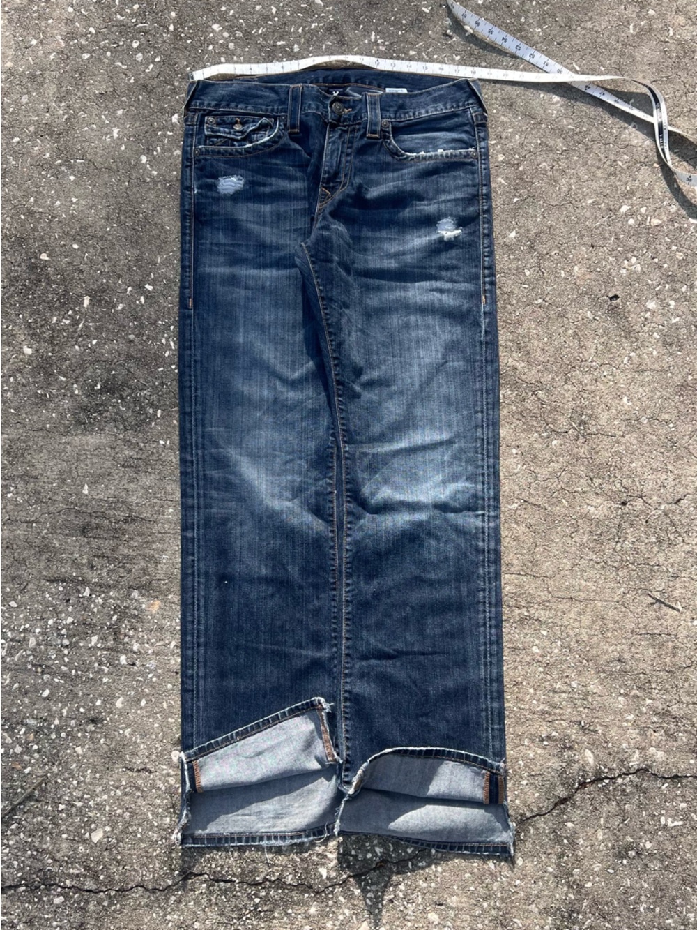 True Religion “Ricky” Relaxed Straight Jeans